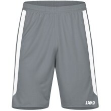 JAKO Sports Pants Power (Polyester Interlock, elastic, quick-drying) short dark grey Kids