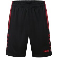 JAKO Sports Shorts Allround (Polyester Interlock, Without Inner Brief) short black/red Men