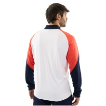 JAKO Training Suit Polyester Dynamic (Jacket and Trousers, sporty cut) white/coral red/navy blue Men's