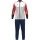 JAKO Training Suit Polyester Dynamic (Jacket and Trousers, sporty cut) white/coral red/navy blue Children
