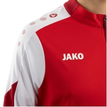 JAKO Training Suit Polyester Dynamic (Jacket and Trousers, sporty cut) red/white/dark red Children