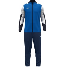 JAKO Training Suit Polyester Dynamic (Jacket and Trousers, sporty cut) royal blue/white/navy blue Children