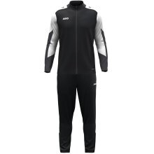 JAKO Training Suit Polyester Dynamic (Jacket and Trousers, sporty cut) black/white/anthracite grey Children