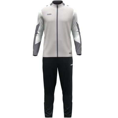 JAKO Training Suit Polyester Dynamic (Jacket and Trousers, sporty cut) light grey/white/grey Children