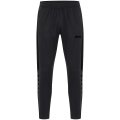 JAKO Training Pants (Polyester Pants) Power (elastic, side pockets with zipper) long black Men