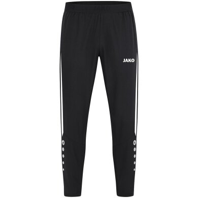 JAKO Sport-Leisure Trousers Power (Stretch-Micro-Twill) long black/white Men