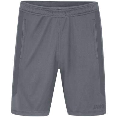 JAKO Short Power Training Trousers (Polyester Interlock, elastic, durable) short anthracite grey children
