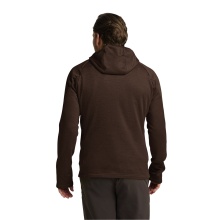 Jack Wolfskin Fleece Jacket Peak District Hooded Full Zip (comfortable to wear, warm) brown men's