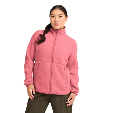 Jack Wolfskin Lite Curl Full-Zip Fleece Jacket Oyster Pink Ladies
