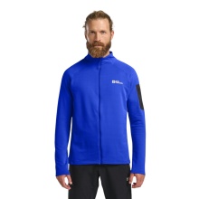 Jack Wolfskin Prelight Full Zip Fleece Jacket (quick-drying, breathable) blue men's