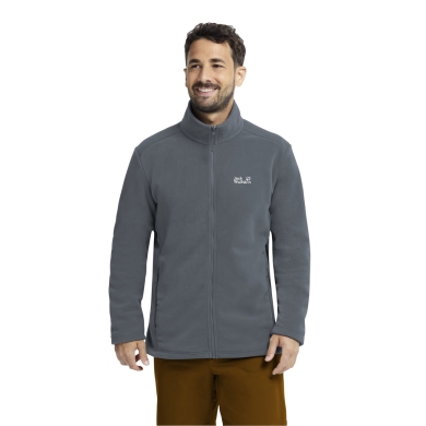 Jack Wolfskin Taunus 200 Full Zip Fleece Jacket (warm, optimal freedom of movement) grey men's