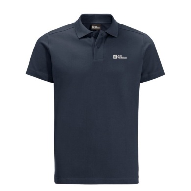 Jack Wolfskin Essential Leisure Polo (Organic Cotton) Night Blue Men's
