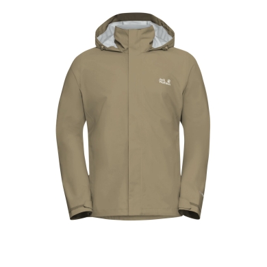 Jack Wolfskin Trailtime Rain Jacket 2-Layer (waterproof, breathable) 2026 light brown men's