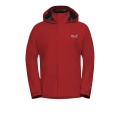 Jack Wolfskin Trailtime Rain Jacket 2-Layer (waterproof, breathable) 2026 siren red men's
