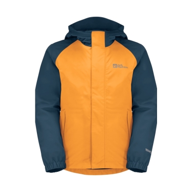 Jack Wolfskin Rain Jacket Tucan (lightweight, windproof, waterproof) orange Kids