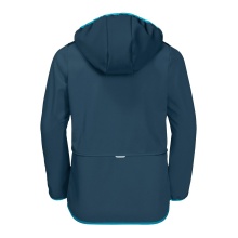 Jack Wolfskin Softshell Jacket Fourwinds (wind & water-repellent) dark blue Children/Youth (164-176)