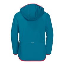 Jack Wolfskin Softshell Jacket Fourwinds (wind & water-repellent) Everest Blue Children/Youth (164-176)