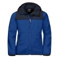 Jack Wolfskin Softshell Jacket Fourwinds (wind & water repellent) dark blue Kids