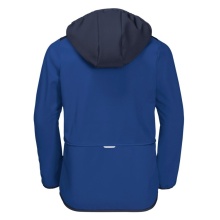 Jack Wolfskin Softshell Jacket Fourwinds (wind & water repellent) dark blue Kids