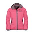 Jack Wolfskin Softshell Jacket Fourwinds (wind & water-repellent) pink girls (164-176)
