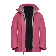 Jack Wolfskin Transition Hiking Jacket Wild Places 3in1 (waterproof, windproof) pink ladies