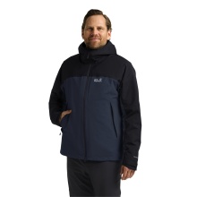 Jack Wolfskin Transition Hiking Jacket Wild Places 3in1 (waterproof, windproof) midnight blue men's