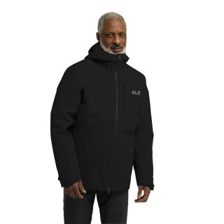 Jack Wolfskin Icecape Down 3-in-1 Transition Hiking Jacket (waterproof, windproof, breathable) black men's