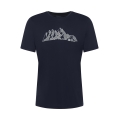 Jack Wolfskin Hiking T-shirt Peak Graphic (breathable, quick-drying) navy blue men's