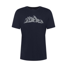 Jack Wolfskin Hiking T-shirt Peak Graphic (breathable, quick-drying) navy blue men's