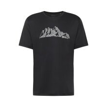 Jack Wolfskin Hiking T-Shirt Peak Graphic T (breathable, quick-drying) phantom grey men's