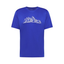 Jack Wolfskin Hiking T-Shirt Peak Graphic T (breathable, quick-drying) blue men's