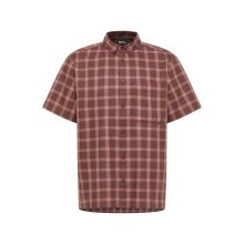 Jack Wolfskin Planalto Hiking Shirt (Organic Cotton) Short Sleeve Red Men's