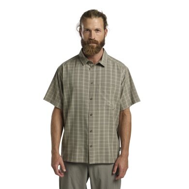 Jack Wolfskin Meseta Hiking Shirt (quick-drying, breathable) Short Sleeve brown Men's