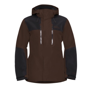Jack Wolfskin Hiking Jacket/Rain Jacket Jasper 2-Layer (Weather Protection Jacket, Waterproof, Windproof) Dark Brown Men's