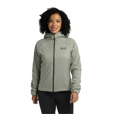 Jack Wolfskin Prelight Insulated Hiking Jacket (windproof, warm) mint green ladies