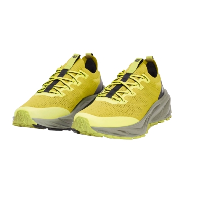Jack Wolfskin Hiking Shoes PS Trail Knit Low (Fast-Hiking, lightweight) yellow/grey men's