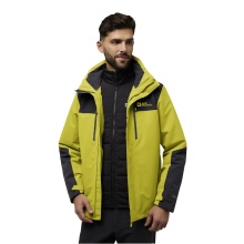 Jack Wolfskin Winter Jacket Jasper 3in1 2025 (waterproof-windproof, breathable, warm) yellow/black men's