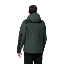 Jack Wolfskin Winter Jacket Jasper 2023 (very waterproof and windproof, breathable) olive green/black Men