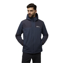 Jack Wolfskin Winter Jacket Jasper 2025 (very water- and windproof, breathable) midnight blue/sky blue men's