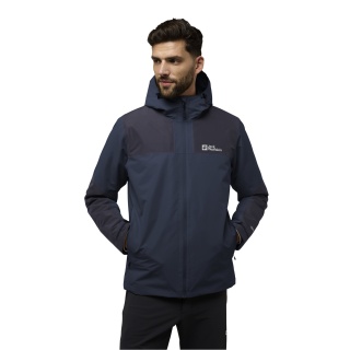 Jack Wolfskin Winter Jacket Jasper 2025 (very water- and windproof, breathable) midnight blue/sky blue men's