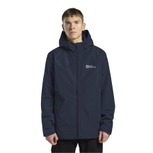 Jack Wolfskin Winter Jacket Taubenberg 3in1 2025 (waterproof and windproof, fleece inner jacket) night blue/sky blue men's