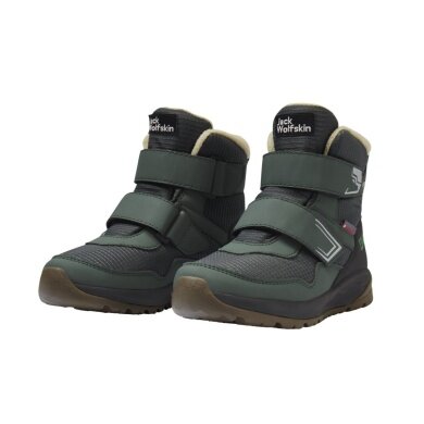 Jack Wolfskin Winter Shoes Polar Bear-B Texapore Mid VC (waterproof, breathable) green boys