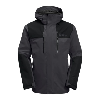 Jack Wolfskin Hiking Jacket/Rain Jacket Jasper 2-Layer (Weather Protection Jacket, Waterproof, Windproof) Phantom Grey Men's