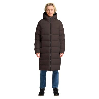 Jack Wolfskin Winter Down Coat Frozen Palace Coat 2025 (windproof, water-repellent) dark brown ladies