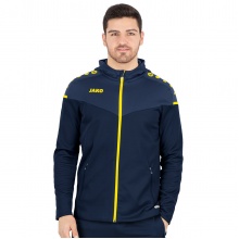 JAKO Hooded Jacket Champ 2.0 (100% Polyester) navy/yellow Men