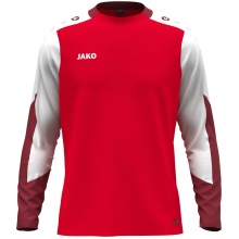 JAKO Sport Long Sleeve Shirt Dynamic (Polyester Eyelet) red/white/dark red Children