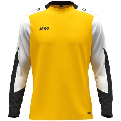 JAKO Sport Long Sleeve Shirt Dynamic (Polyester Eyelet) yellow/white/black men's