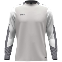 JAKO Sport Long Sleeve Shirt Dynamic (Polyester Eyelet) light grey/white/grey Men's