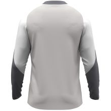 JAKO Sport Long Sleeve Shirt Dynamic (Polyester Eyelet) light grey/white/grey Men's