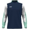 JAKO Sport Long Sleeve Shirt Dynamic (Polyester Eyelet) navy blue/white/mint green men's
